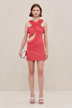 Cult Gaia Knits|Dresses>ERVIN KNIT DRESS - Sunkiss