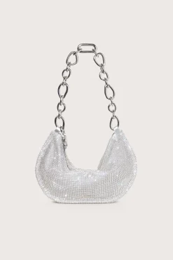 Cult Gaia Shoulder Bags|Mini Bags>ESTRELLA MINI SHOULDER BAG - RHINESTONE Clear