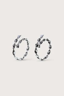 Cult Gaia Earrings|Jewelry>EZARA EARRING - Shiny Silver
