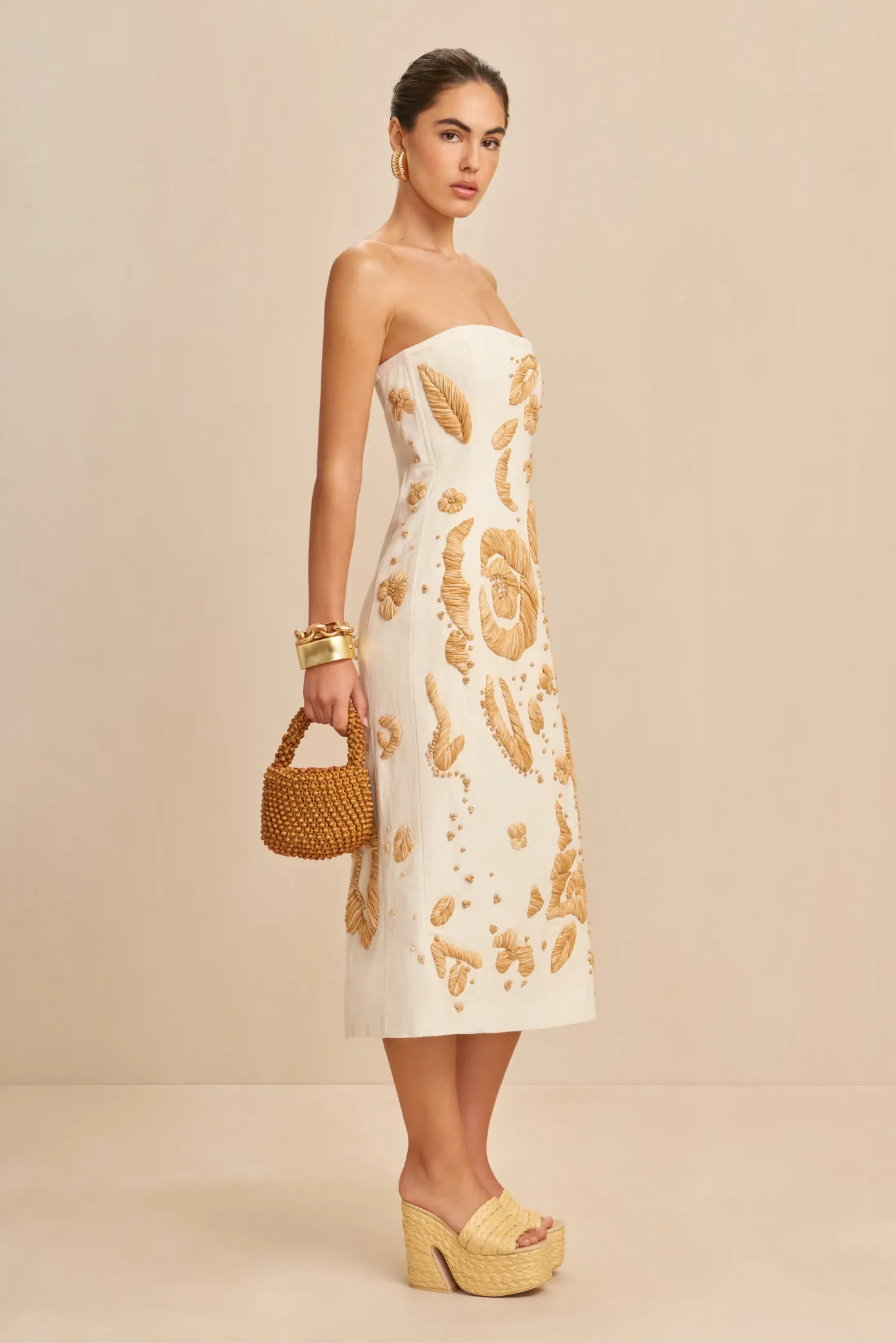 Cult Gaia Dresses>FINA DRESS - Indu Ecru
