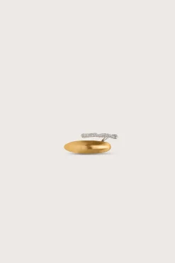 Cult Gaia Rings|Jewelry>FIORE RING - Brushed Brass
