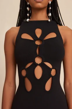 Cult Gaia Dresses>FRANCO KNIT DRESS - Black