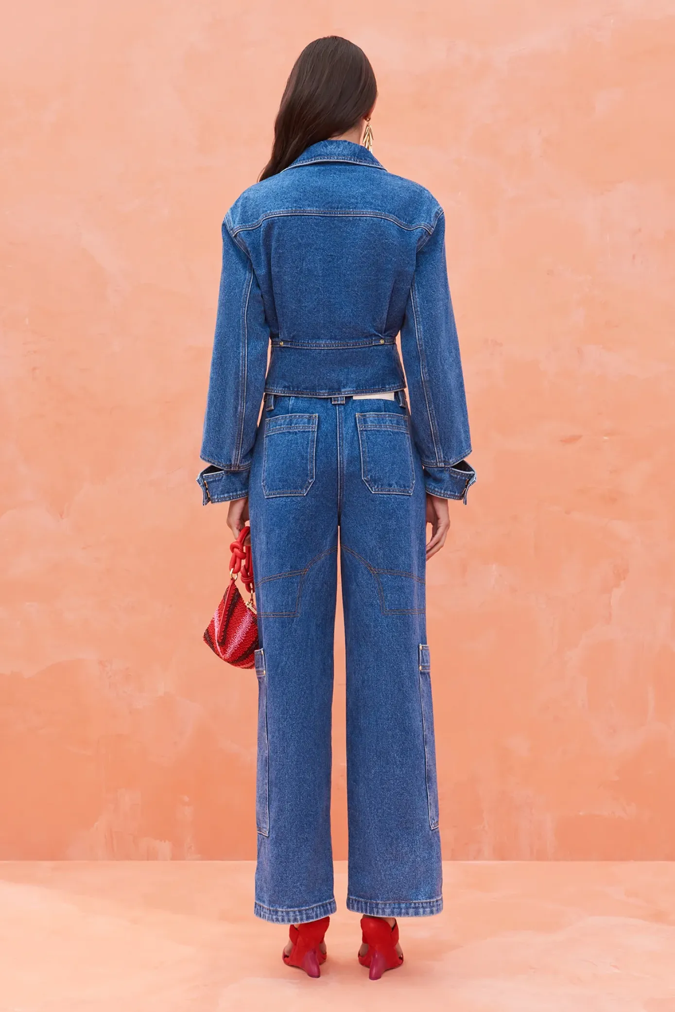 Cult Gaia Outerwear>GEORGIA JACKET - Indigo