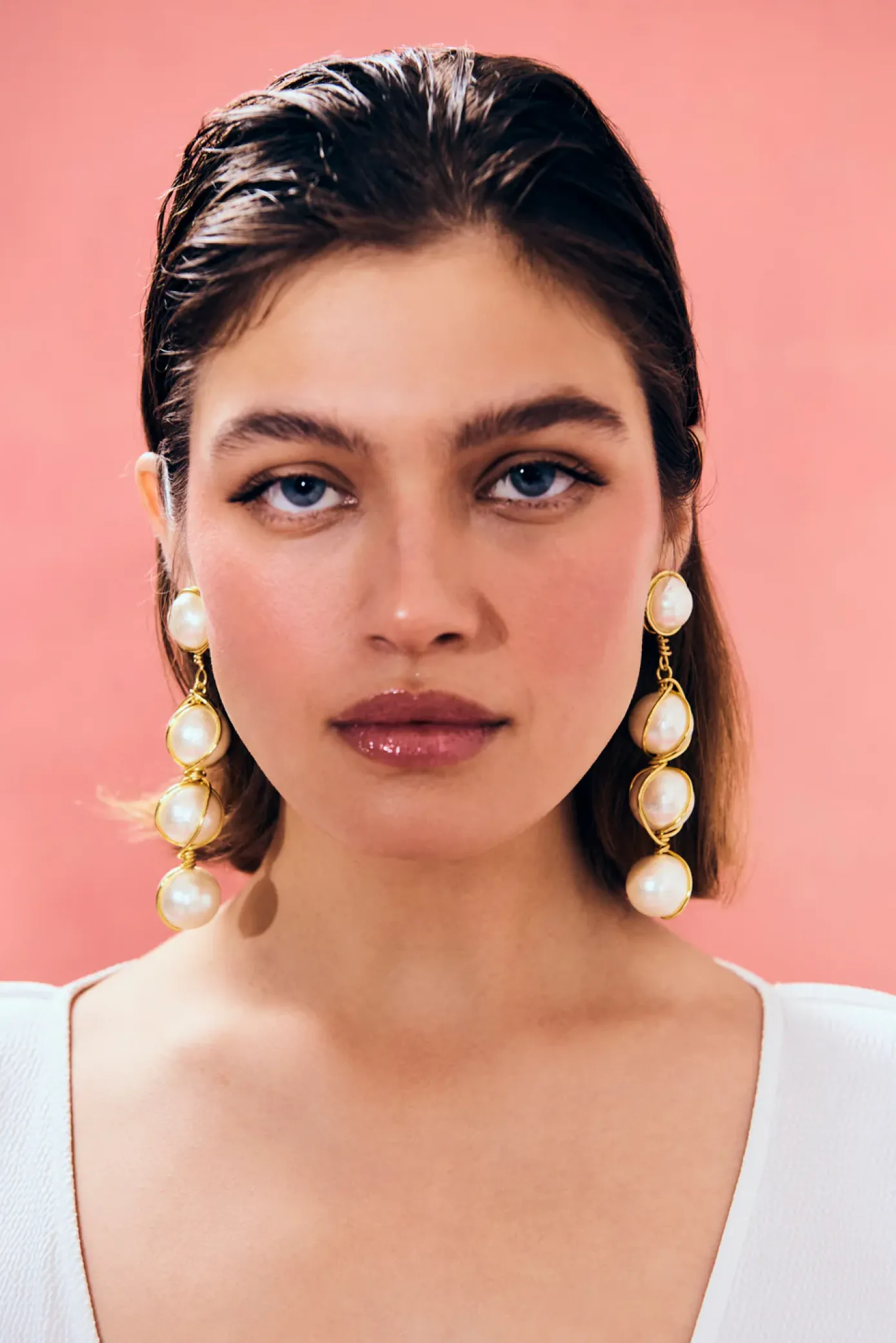 Cult Gaia Earrings|Jewelry>GIGA EARRING - Pearl
