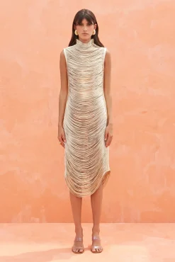 Cult Gaia Dresses>HEIDI DRESS - Gold