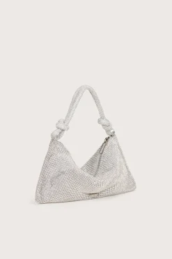 Cult Gaia Shoulder Bags|Mini Bags>HERA NANO RHINESTONE SHOULDER BAG - Clear