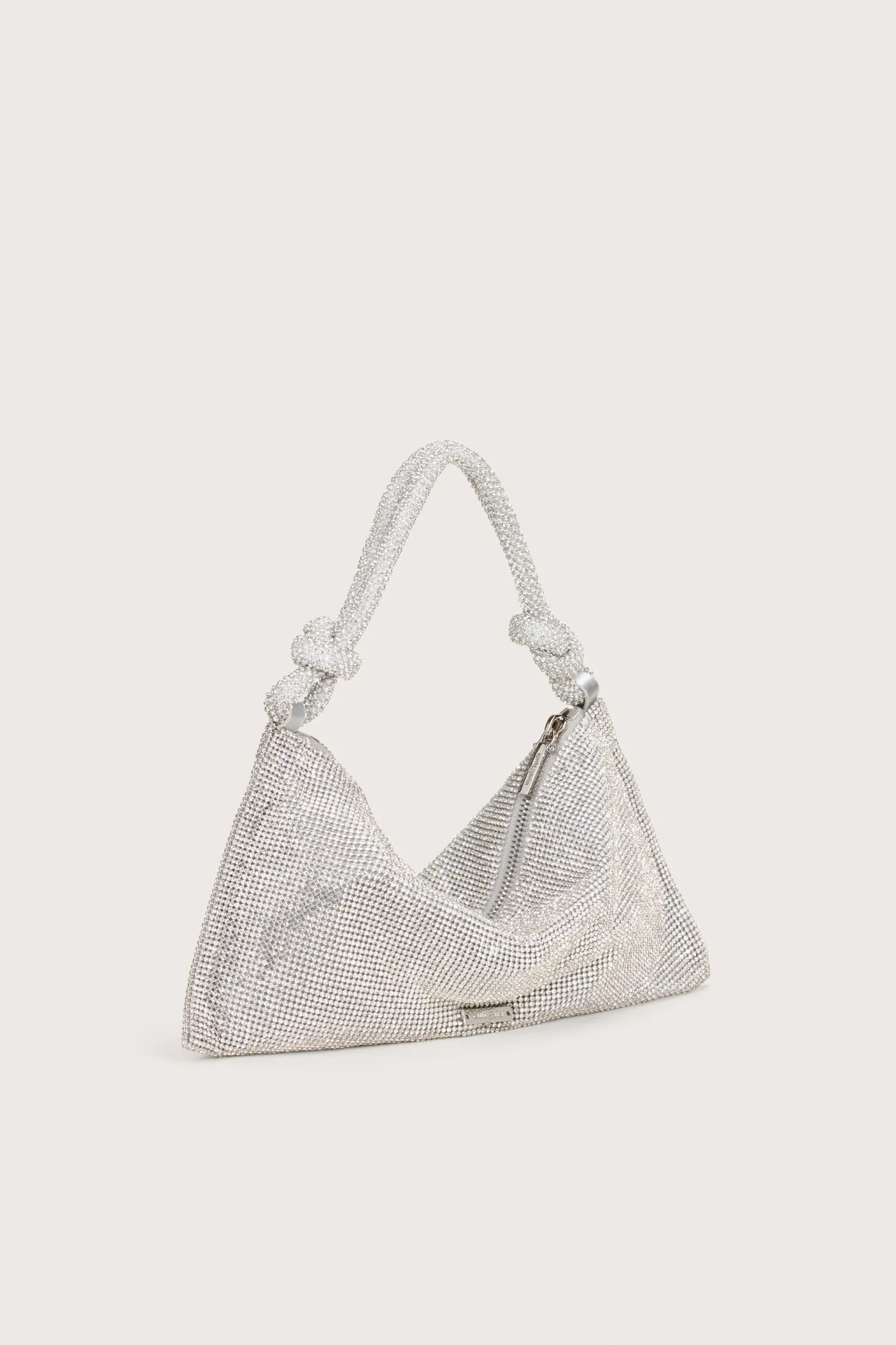 Cult Gaia Shoulder Bags|Mini Bags>HERA NANO RHINESTONE SHOULDER BAG - Clear