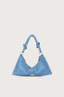 Cult Gaia Shoulder Bags|Mini Bags>HERA NANO RHINESTONE SHOULDER BAG - Light Sapphire
