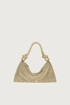 Cult Gaia Shoulder Bags|Mini Bags>HERA NANO RHINESTONE SHOULDER BAG - Sand Dollar