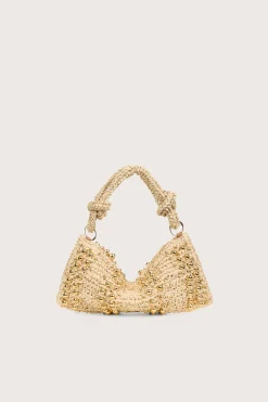 Cult Gaia Shoulder Bags|Mini Bags>HERA NANO SHOULDER BAG - Natural Raffia