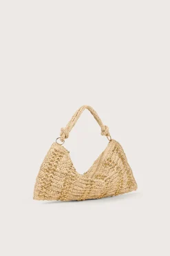 Cult Gaia Shoulder Bags>HERA SHOULDER BAG - RAFFIA Natural