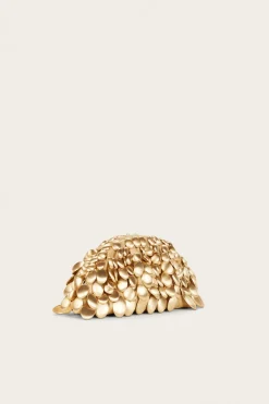 Cult Gaia Mini Bags|Clutches>JAALA MINI CLUTCH - Brushed Brass