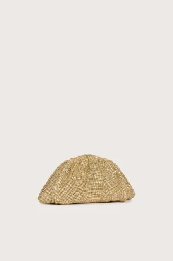Cult Gaia Mini Bags|Clutches>JAALA MINI RHINESTONE CLUTCH - Light Gold