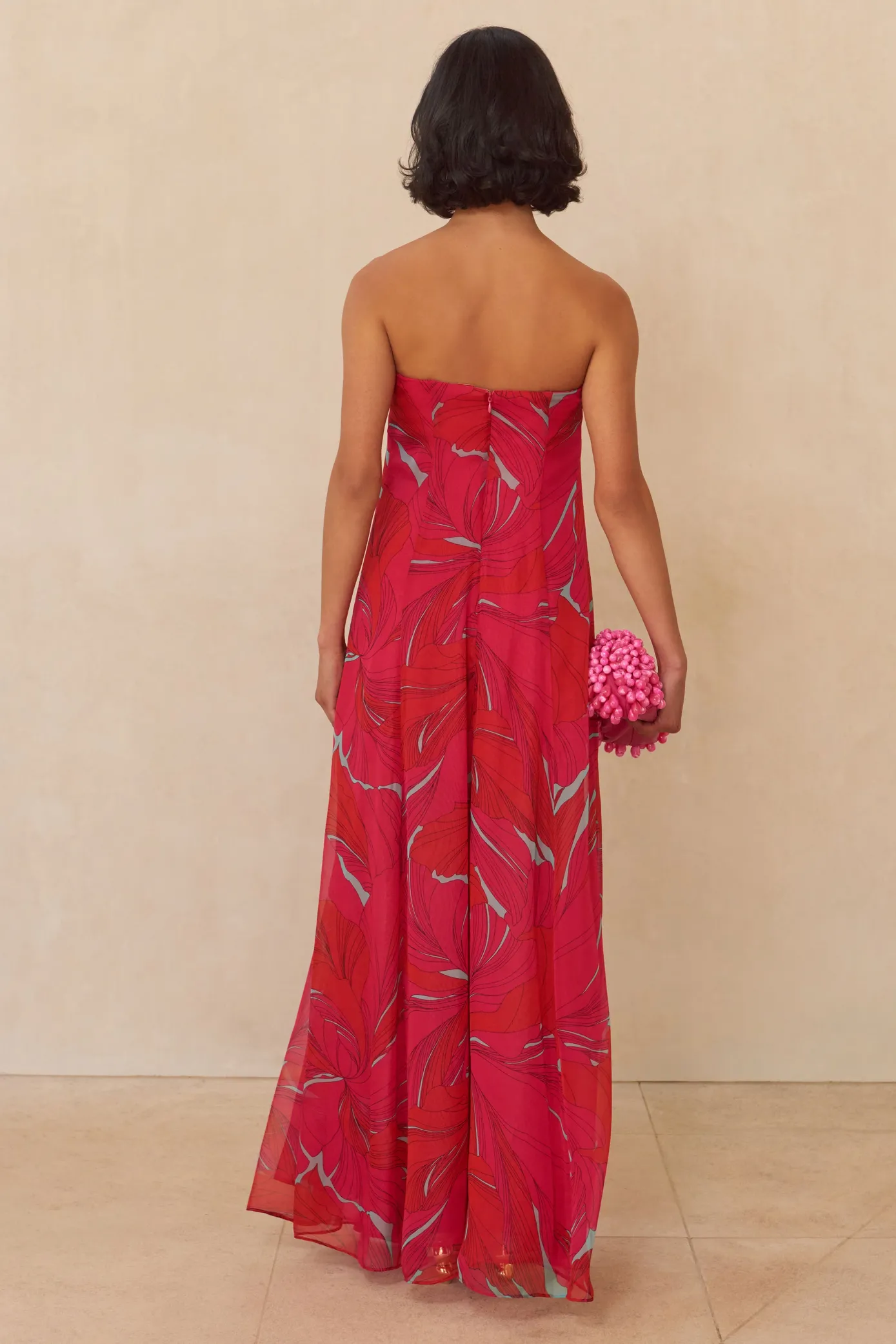Cult Gaia Gowns>JANELLE GOWN - Chantarelle Pink