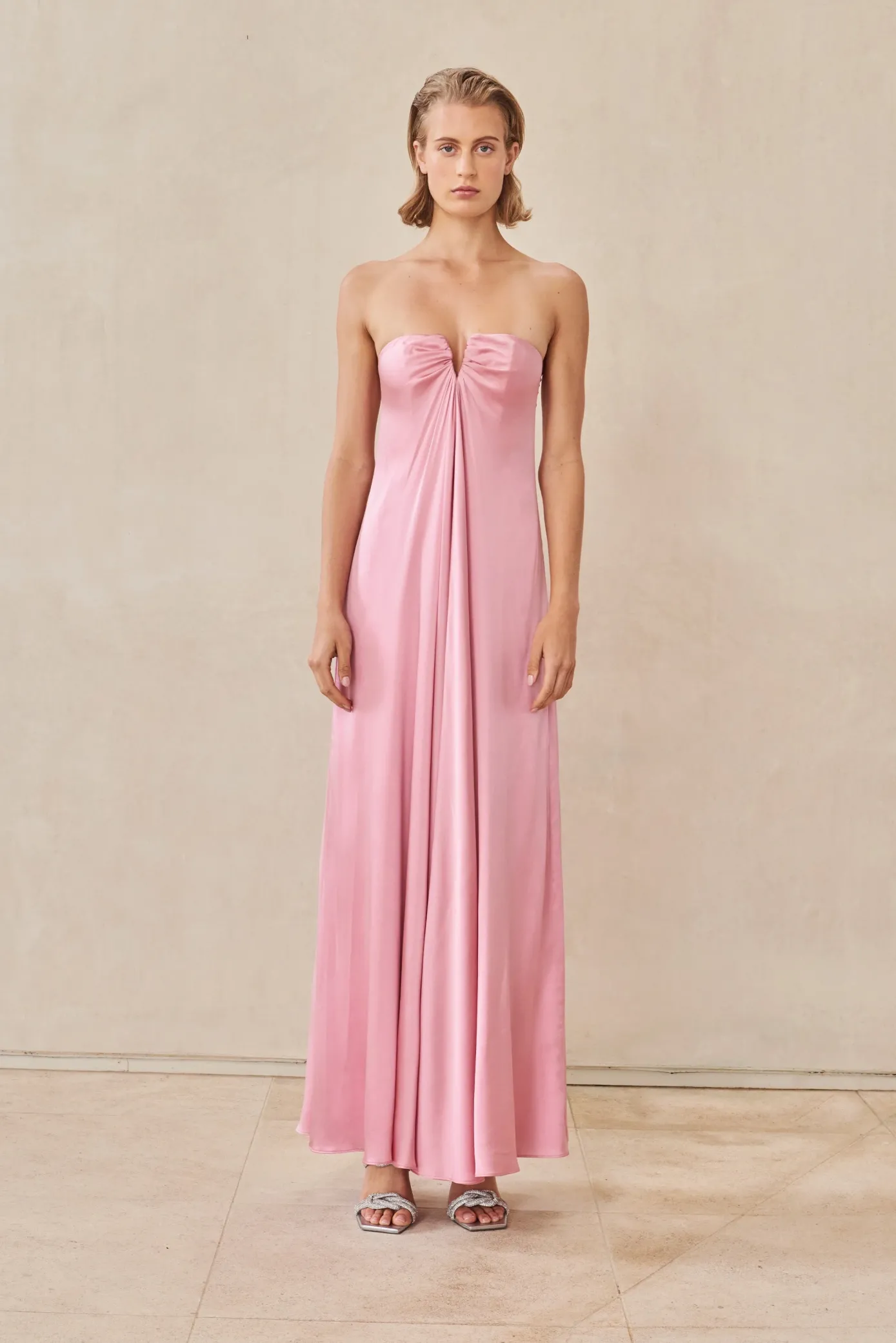 Cult Gaia Gowns>JANELLE GOWN - Shell Pink