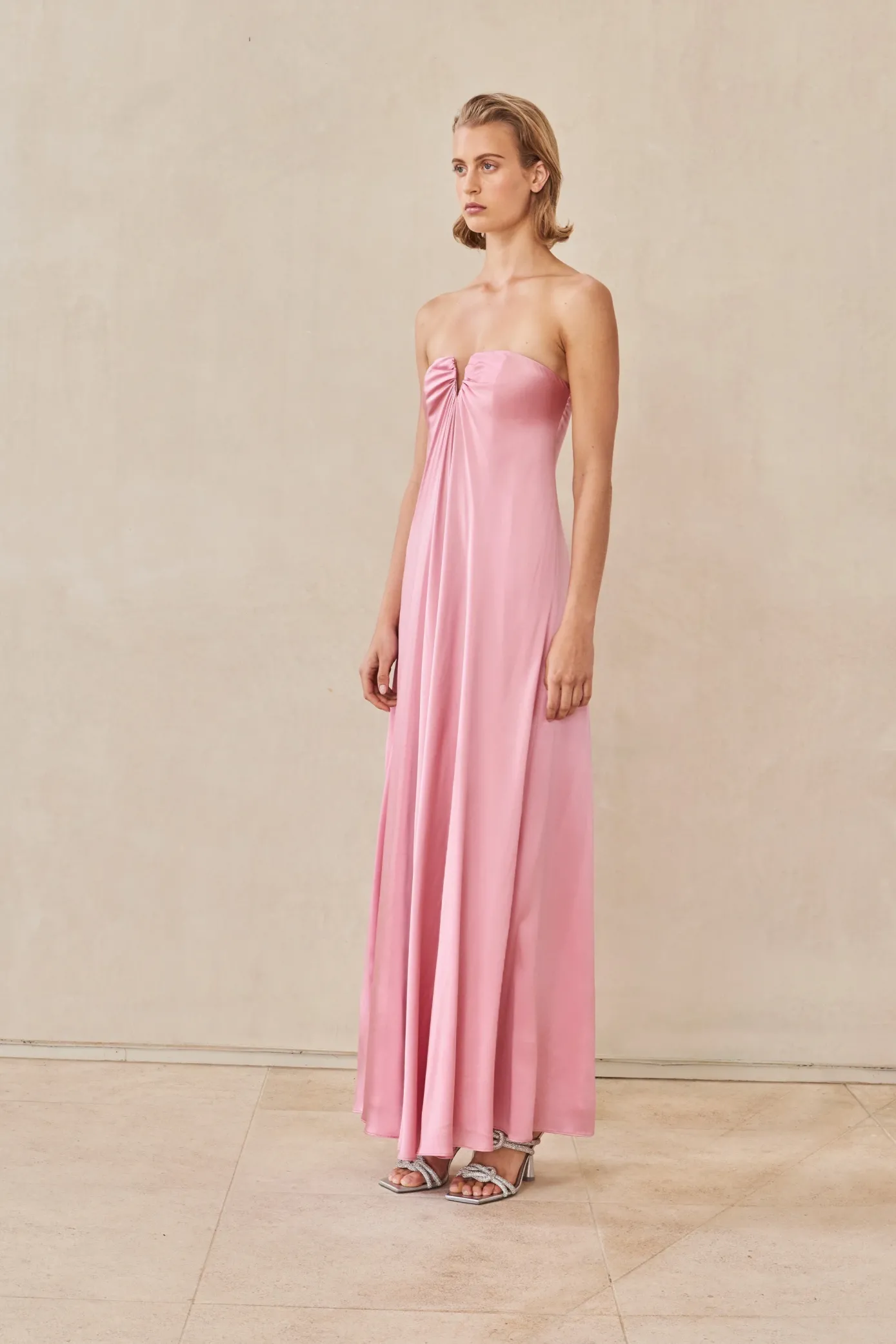 Cult Gaia Gowns>JANELLE GOWN - Shell Pink
