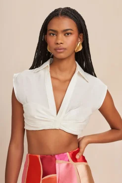 Cult Gaia Tops>JANETTE TOP - Off White