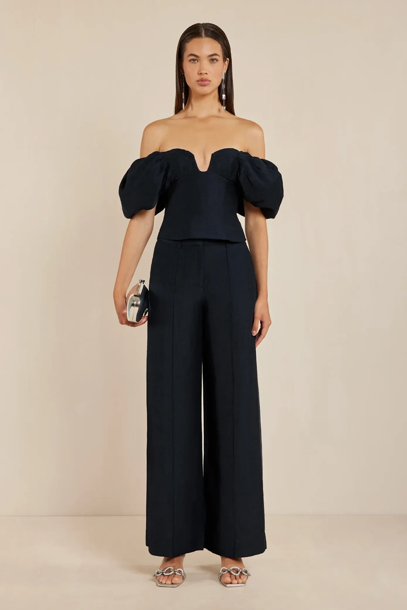 Cult Gaia Bottoms>JANINE PANT - Black