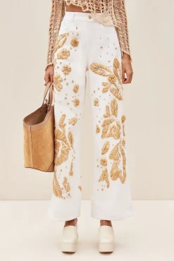 Cult Gaia Bottoms>JARLI PANT - Indu Ecru