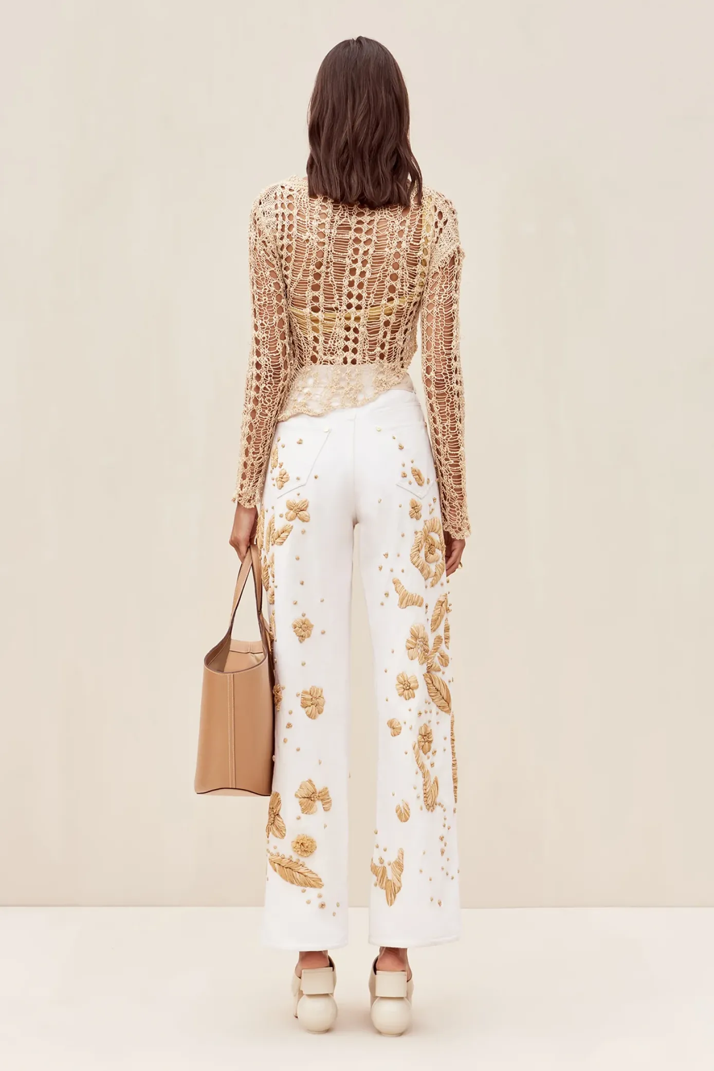 Cult Gaia Bottoms>JARLI PANT - Indu Ecru