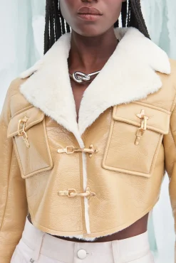 Cult Gaia Outerwear>JAY JACKET - Tawn