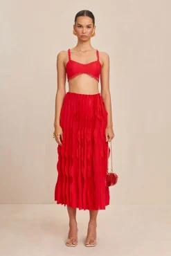 Cult Gaia Sets|Bottoms>JAYLIN SKIRT - Lollipop