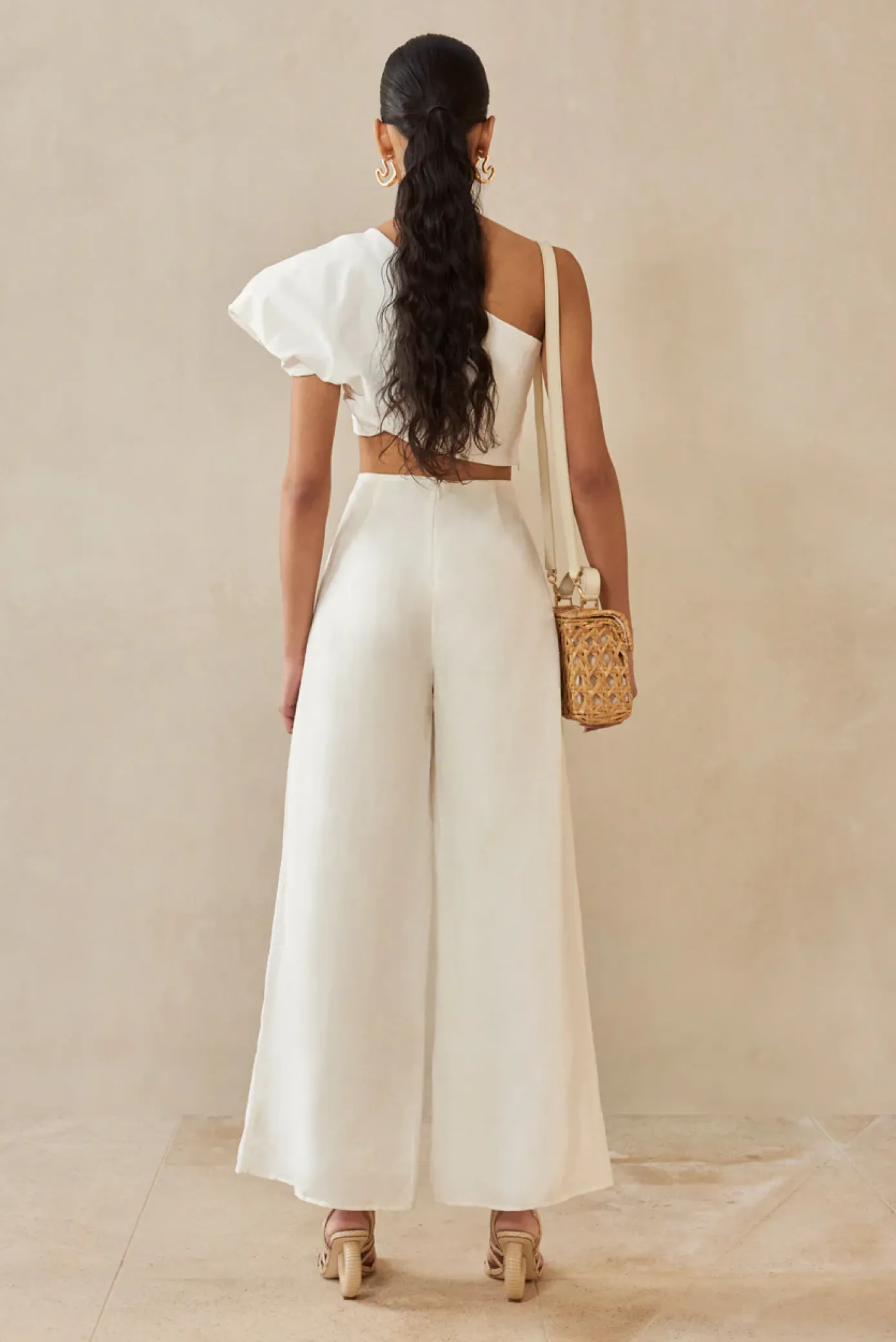 Cult Gaia Sets|Bottoms>KORA PANT - Off White Linen