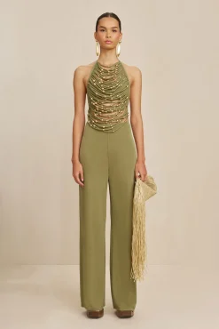 Cult Gaia Bottoms>KORA PANT - Tea