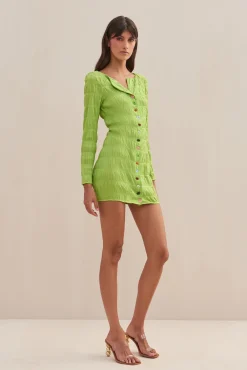 Cult Gaia Dresses>LAFINA DRESS - Lime