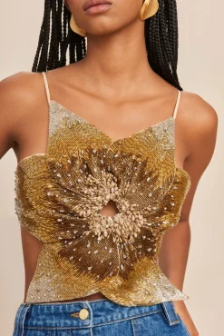 Cult Gaia Tops>LANCE TOP - MULTI Beach
