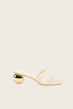 Cult Gaia Sandals|Shoes>LEORA SANDAL - Off White