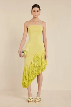 Cult Gaia Gowns|Dresses>LIBBY GOWN - Lemon Sorbet
