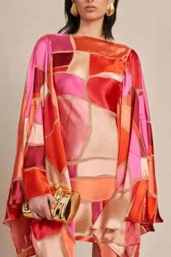 Cult Gaia Dresses>MADRIGAL DRESS - LOLLIPOP MOSAIC Lollipop Multi