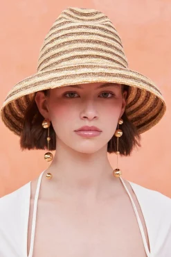 Cult Gaia Hats|Accessories>MAGDA HAT - Soil Multi