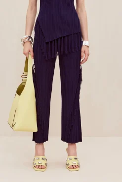 Cult Gaia Sets|Bottoms>MAUDE KNIT PANT - Evening Blue