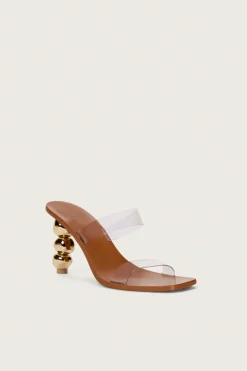 Cult Gaia Evening|Sandals>META SANDAL - Gold