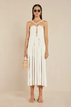 Cult Gaia Cover Ups|Knits>NAIDA KNIT DRESS - Off White