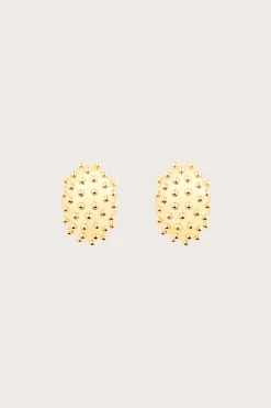 Cult Gaia Earrings|Jewelry>NAJIA EARRING - Shiny Brass