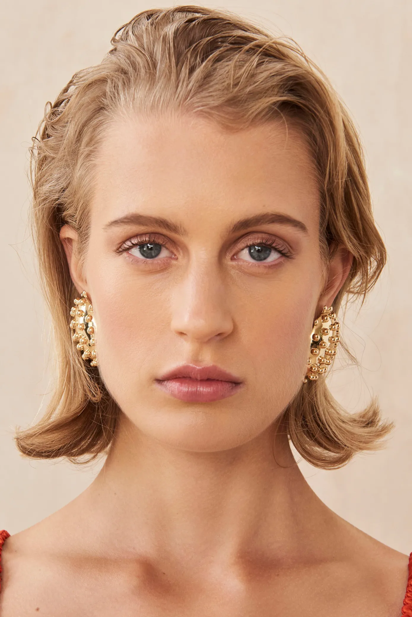 Cult Gaia Earrings|Jewelry>NAJIA EARRING - Shiny Brass
