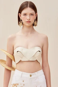 Cult Gaia Tops>OLIA TOP - Off White