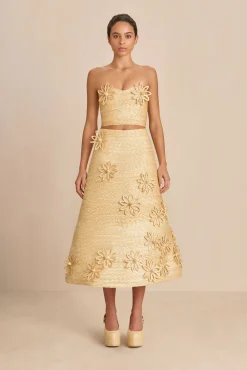 Cult Gaia Bottoms>OPHILE SKIRT - Natural