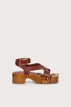 Cult Gaia Shoes>PEPPA CLOG - Mahogany