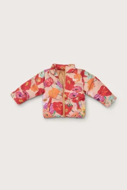 Cult Gaia Kids>POLINA BABY PUFFER - PAINTED FLORAL