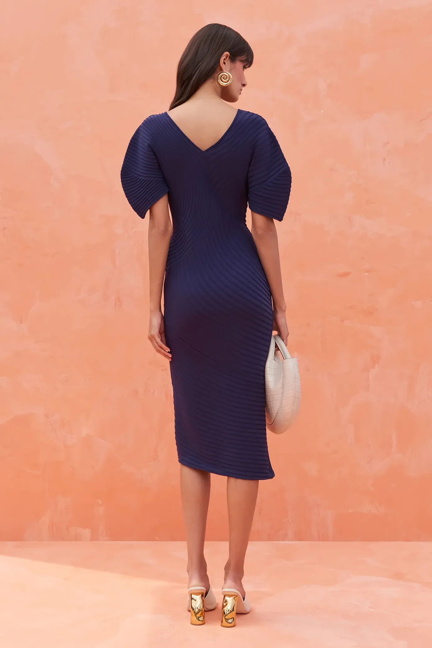 Cult Gaia Knits|Dresses>PYTON KNIT DRESS - Evening Blue