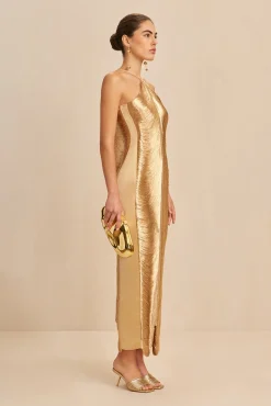 Cult Gaia Gowns>RENATA GOWN - Gold