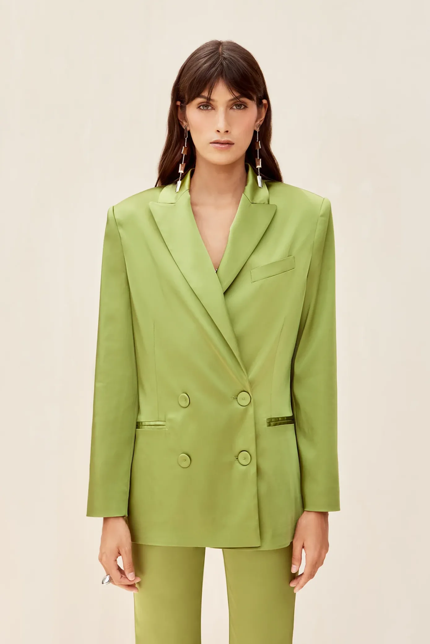 Cult Gaia Outerwear|Sets>RENE JACKET - Olea