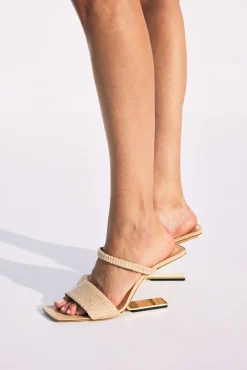 Cult Gaia Sandals|Shoes>RENE SANDAL - Natural