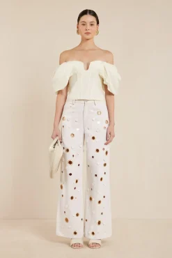 Cult Gaia Tops>SAMANTHA TOP - Off White