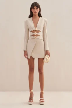 Cult Gaia Sets|Bottoms>SAMMY SKIRT - Ecru