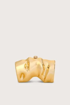 Cult Gaia Clutches>SCRUNCH CLUTCH - Shiny Gold